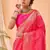 Rani Pink Bandhani Weaving Saree With Paithani Pallu  