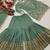 GREEN PISTA NATURAL CREP Embroidery Work PARTY WEAR SUIT SET 