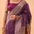 Plum Purple Bandhani Weaving Saree With Paithani Pallu  