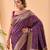 Plum Purple Bandhani Weaving Saree With Paithani Pallu  