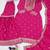 PINK CHINON PARTY WEAR EMBROIDERY  SUIT SET