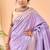 Lavender Bandhani Weaving Saree With Paithani Pallu  
