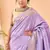 Lavender Bandhani Weaving Saree With Paithani Pallu  