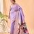Lavender Bandhani Weaving Saree With Paithani Pallu  