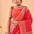 Red Bandhani Weaving Saree With Paithani Pallu  