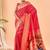 Red Bandhani Weaving Saree With Paithani Pallu  