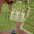 Green Heavy GEORGETT Embroidery Work PARTY WEAR SUIT SET   