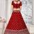 Velvet Maroon Embroidered sequin Bridal Lehenga Choli