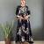 Rayon floral printed gown