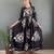 Rayon floral printed gown