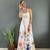 Rayon floral printed gown