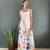 Rayon floral printed gown
