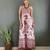 Rayon floral printed gown