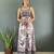 Rayon floral printed gown