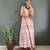 Rayon floral printed gown