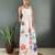 Rayon floral printed gown
