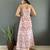 Rayon floral printed gown
