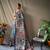 Light Blue Soft Cotton Kalamkari Printed Saree