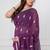 Purple handloom mul cotton jamdani weaving saree