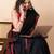 Black handloom pure cotton all over jamdani buta and big tassels saree
