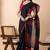 Black handloom pure cotton all over jamdani buta and big tassels saree