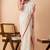 Cream handloom mark pure cotton all over heart jamdani saree