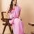 Pink handloom mark pure cotton jamdani saree