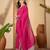 rani silk blend chiffon embroidered saree with unstitched blouse