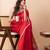Red handloom mark dhanikhali mul cotton jamdani saree
