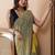 Yellow colorblocked mul cotton with stripes and tassels saree