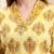 Yufta yellow ethnic motifs sequins work straight kurta trouser dupatta set
