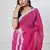 Pink handloom mark dhanikhali mul cotton jamdani saree