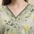 Yufta green pure cotton floral thread work straight kurta trouser dupatta set
