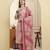 Yufta pink pure cotton floral thread work straight kurta trouser dupatta set