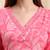 Yufta pink pure cotton floral thread work anarkali kurta trouser dupatta set