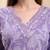 Yufta purple pure cotton thread work straight kurta trouser dupatta set