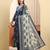 Yufta navy blue pure cotton kurta dupatta pant set