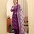 Yufta violet pure cotton kurta dupatta pant set