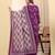 Yufta violet pure cotton kurta dupatta pant set