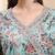 Yufta sky blue pure cotton thread work anarkali kurta trouser dupatta set