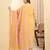 Yufta yellow pure cotton beads and stones straight kurta trouser dupatta set