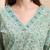 Yufta sea green pure cotton floral sequins-work straight kurta trouser dupatta set