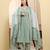 Yufta sea green pure cotton floral sequins-work straight kurta trouser dupatta set