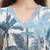 Yufta blue textured print straight kurta trouser set