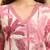 Yufta pink textured print straight kurta trouser set