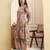 Yufta peach ethnic motifs a-line kurta trouser set