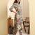 Yufta peach floral print a-line kurta trouser set