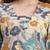 Yufta blue floral print a-line kurta trouser set