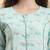 Yufta sea green floral print a-line kurta trouser set kurta design show botton and piping
