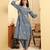Yufta pink cotton a line kurta set